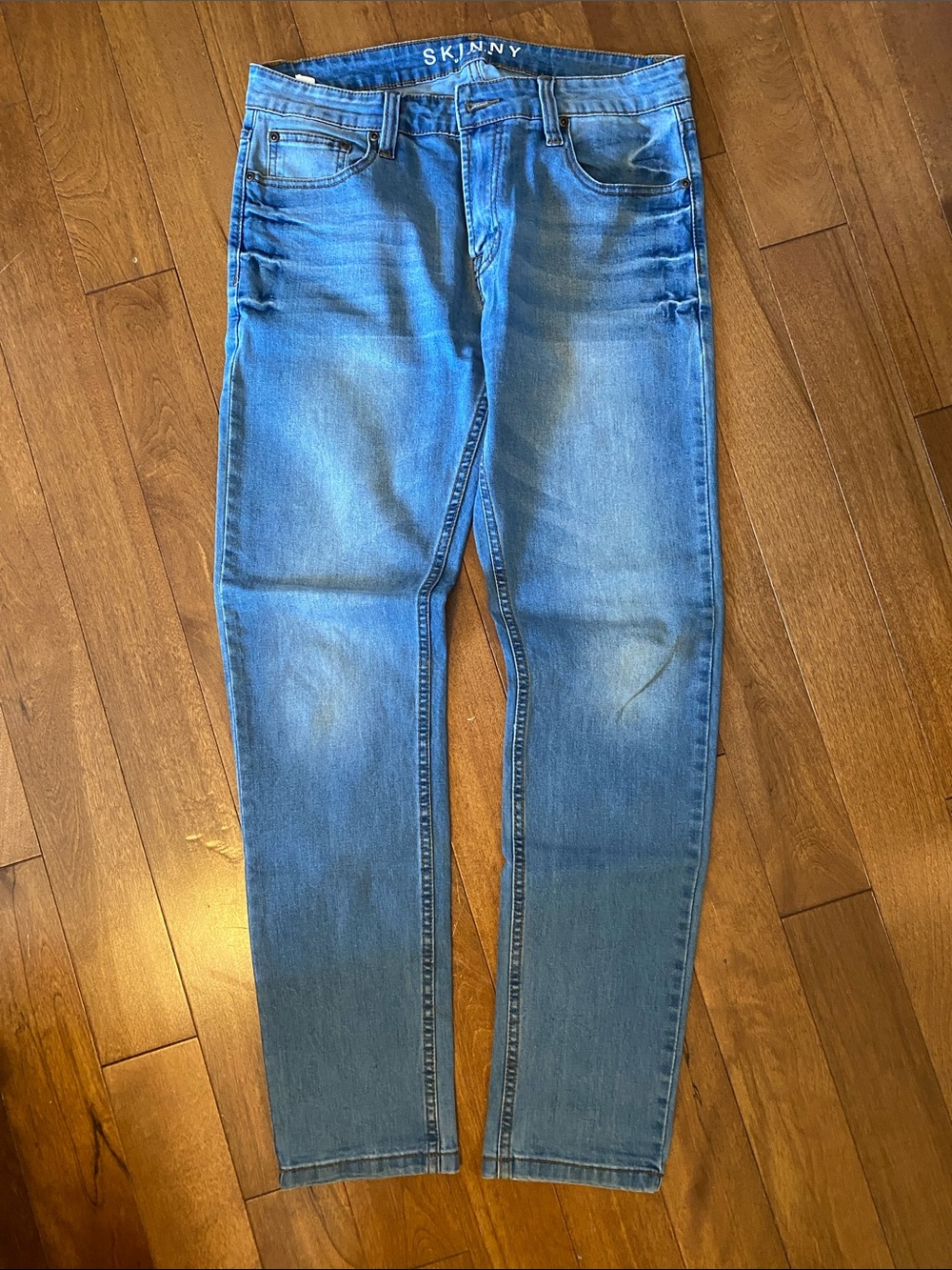Men's Skinny Jeans - Light Blue - 34x32